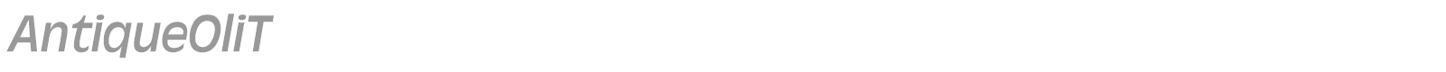 AntiqueOliT font preview